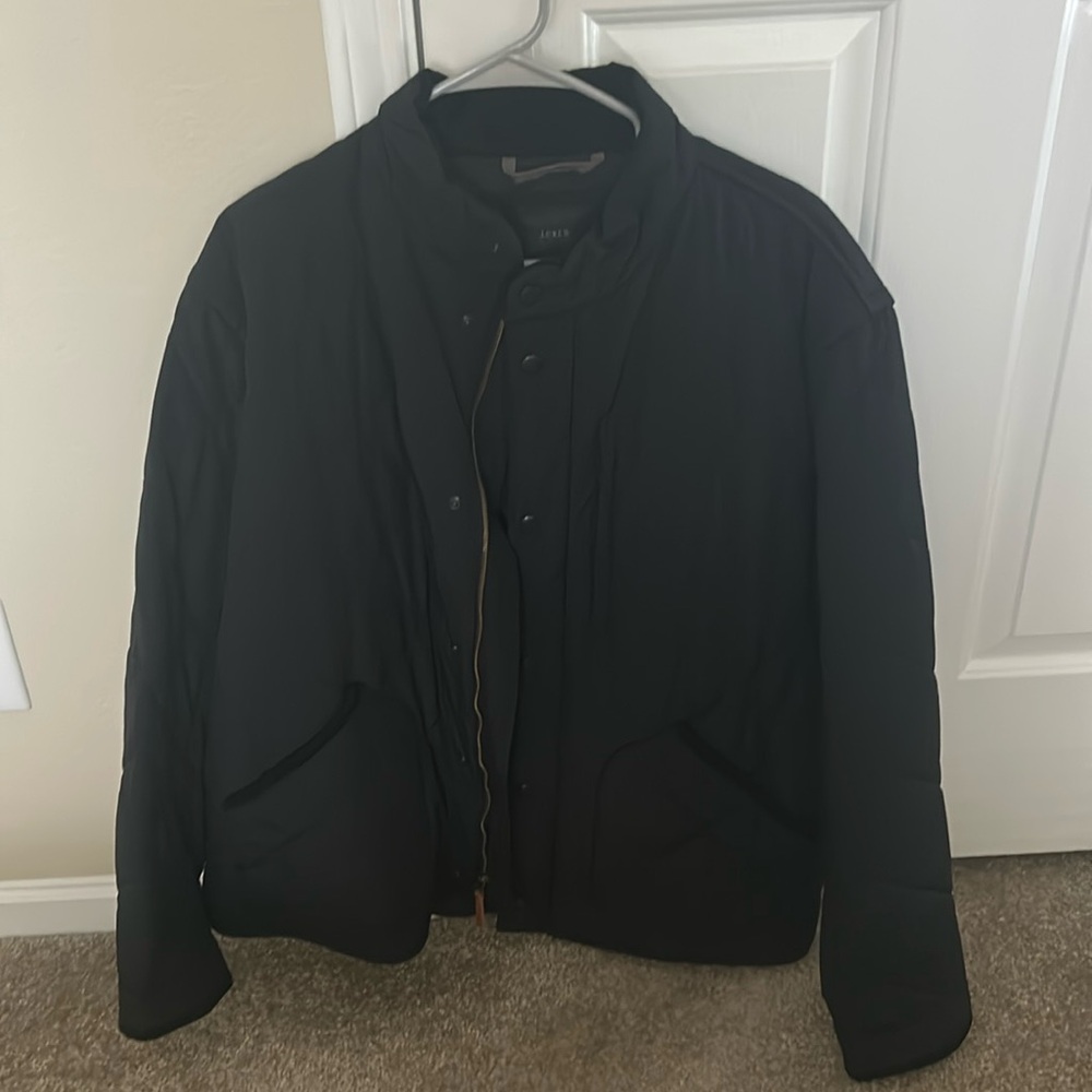 Men's J Crew Black Quilted Jacket